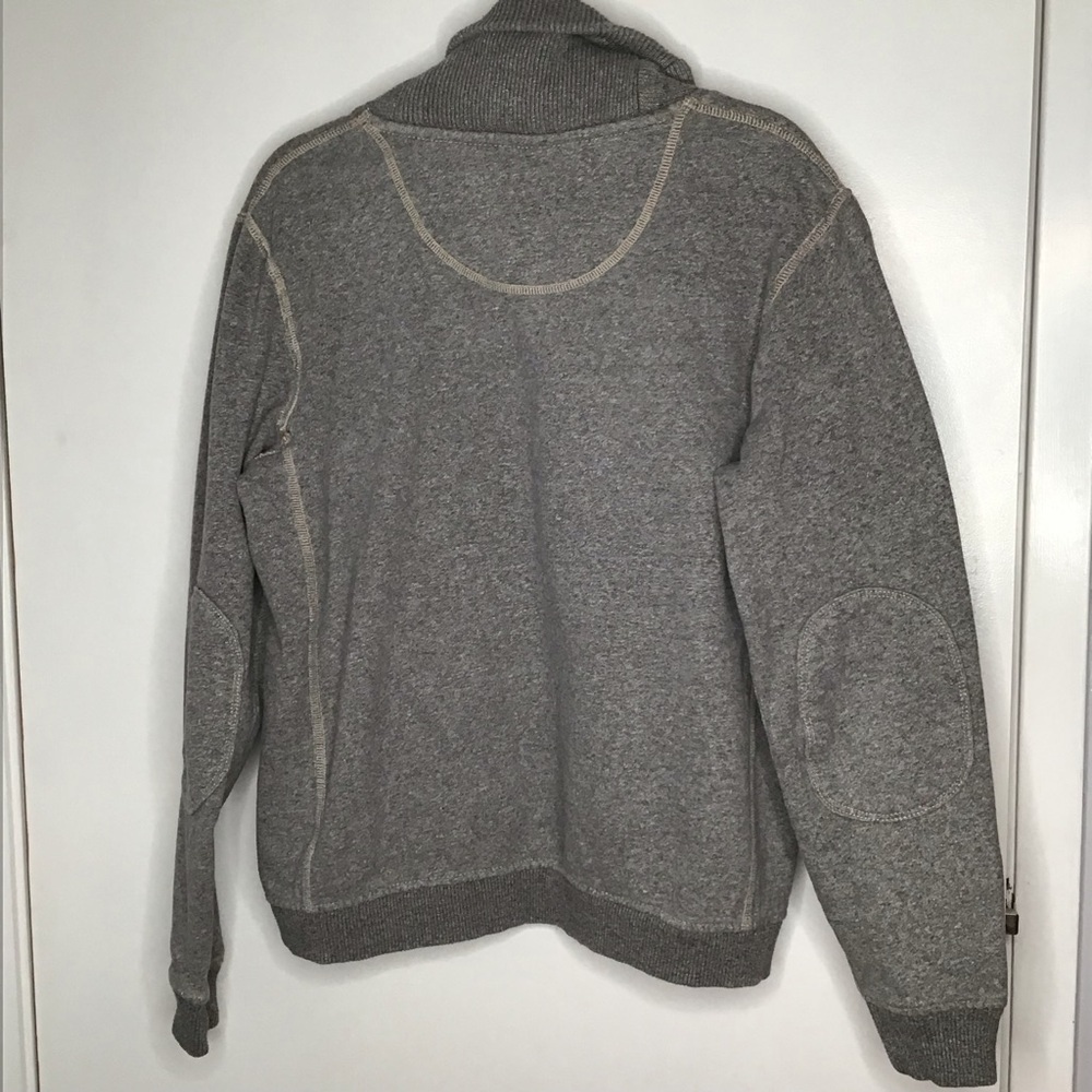 Y2K Men’s American Eagle Shawl CollarGrey Vintage Classic 1977 w/ pockets USXS - Picture 4 of 10